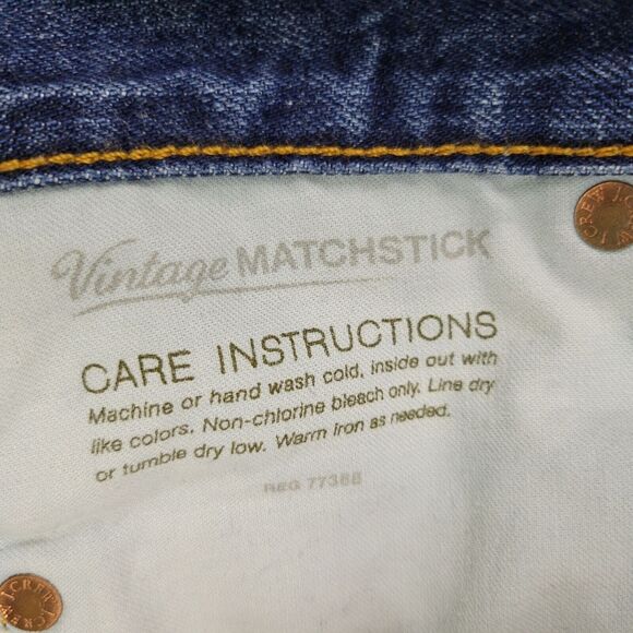 J. CREW Vintage Matchstick Medium Wash Skinny Denim Blue Jeans SIZE 25 SHORT - Picture 11 of 11